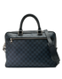 Port Document Bag, &pound;695, Handbags, Black/Grey, Canvas, Front view